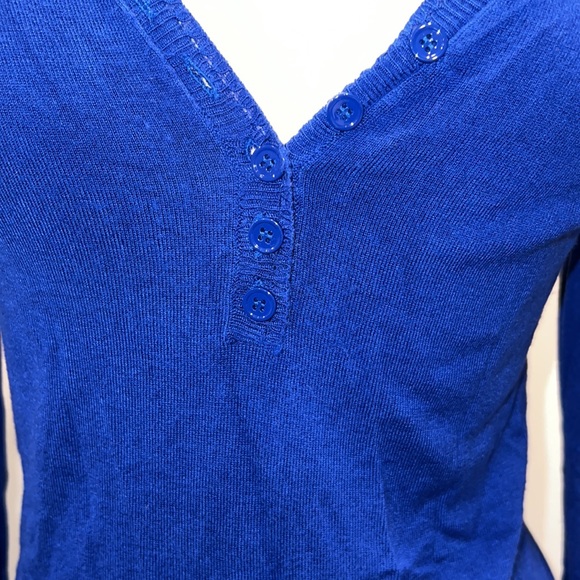 Long Tall Sally royal blue sweater, XS - Picture 3 of 6